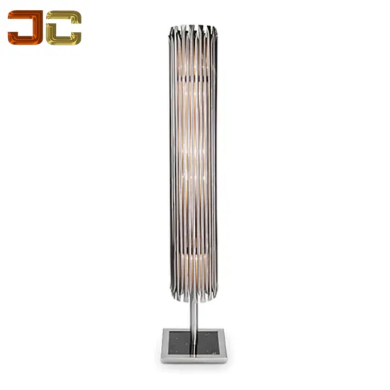 Luxury Rose Gold Stainless Steel Floor Lamp for Hotel Rooms