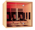 Sauna kamer huis luxe verre infrarood sauna kamer hotsale droge sauna