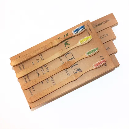 OEM 100% Biodegradable Organic Eco Bamboo Toothbrush
