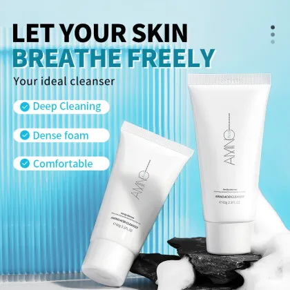 Natural Organic Face Skin Care Dense Foam Amino Acid Facial Cleanser