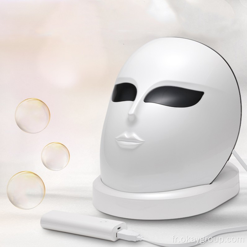 Beauté de la peau du visage luminothérapie led