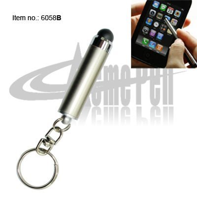 Metal PDA touch pen for IPhone with key ring