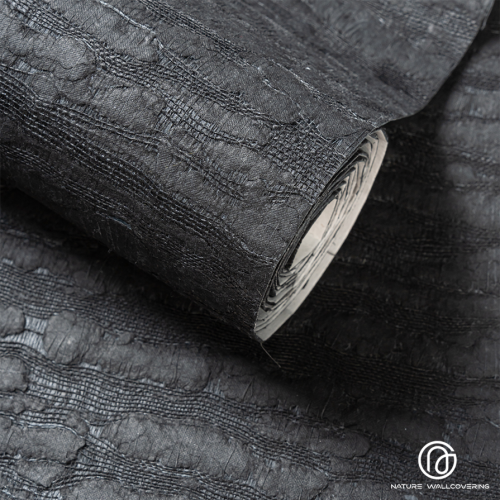 ورق حائط سحابة من النباتات المصنوعة يدويًا باللون الأسود من سبج