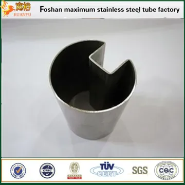 316 double slot rnd stainless steel mirror tubing slotted pipes