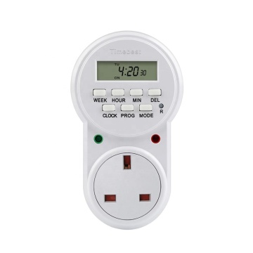 TimeBest UK Weekly Cyclic Digital Timer Socket with 3-Pin Plug: Your Reliable Time Management Solution