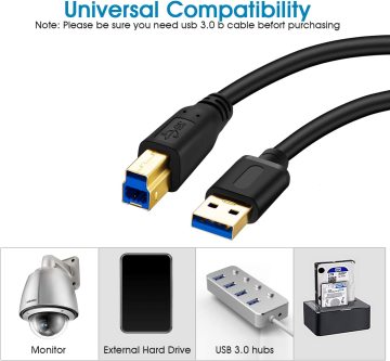USB -кабель сборка USB 3.0 Кабель принтера