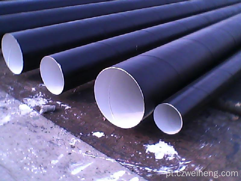 Venda direta 3PE revestido tubo de aço SSAW preço fábrica venda direta da fábrica 3PE revestido Ssaw aço