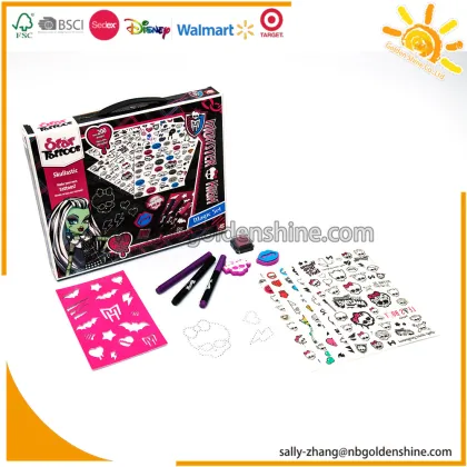 Monster High Tattoo Set With Stencil