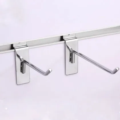 Metal Supermarket Wall Hanging Display Garment Hooks