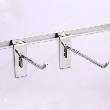  Metal Chrome Hook Metal Supermarket Wall Hanging Display Garment Hooks Factory
