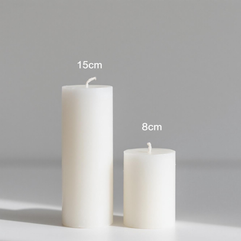 2025 new Christmas candle white pillar candle