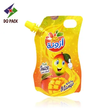 Injection juice pouch stand up spout pouch