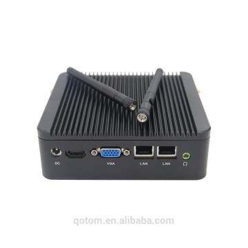 Dual Lan 1 RS232 barebone mini pc 1037U Qotom-Q100S celeron 1037U 1.8GHz on board 1080P