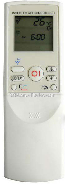 Slide plastic cover inverter air conditioner remote cotrol with lcd display