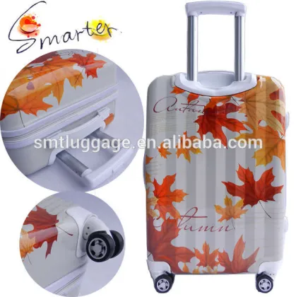 Maple Leaves Printed Pc Suitcase Set