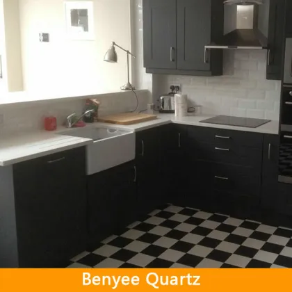 Modern quartz commercial kitchen islands