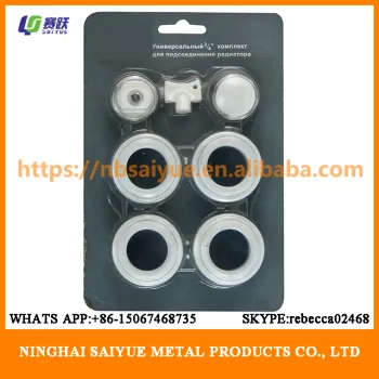 Radiator universal set of fittings 1/2(7) 3/4(7) air vent ,plug ,reducer ,hanger