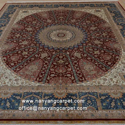 8'x10' Handwoven​ Pure Silk Oriental Carpet