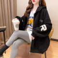 Loose plus size lambswool jacket women