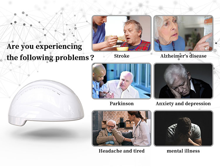 810nm psychiatric disoders cure laser therapy helmet