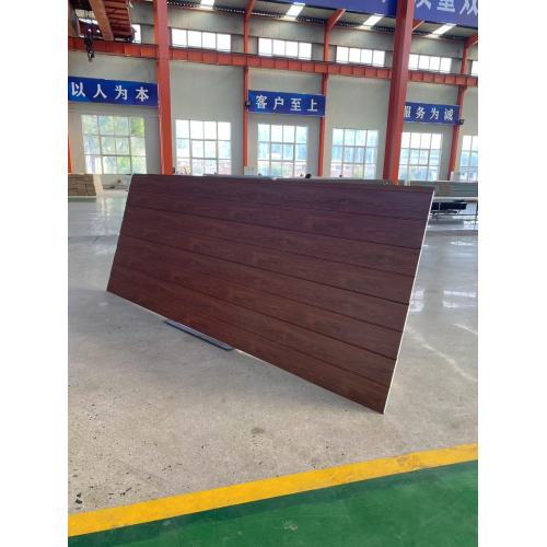 Red Chicken Wing Wood Grain PU Sandwich Panels for Walls