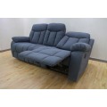 Sofa tissu 3 places avec fauteuils inclinables