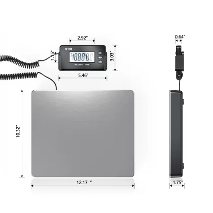 2022 New model 200kg Stainless Steel LCD Mail Scale Digital Postal Shipping Electronic Scale Postal Scale