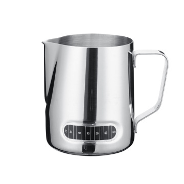Stainless Steel Milk Jug with Temperature Control - Modern 20 oz 600 ml Design