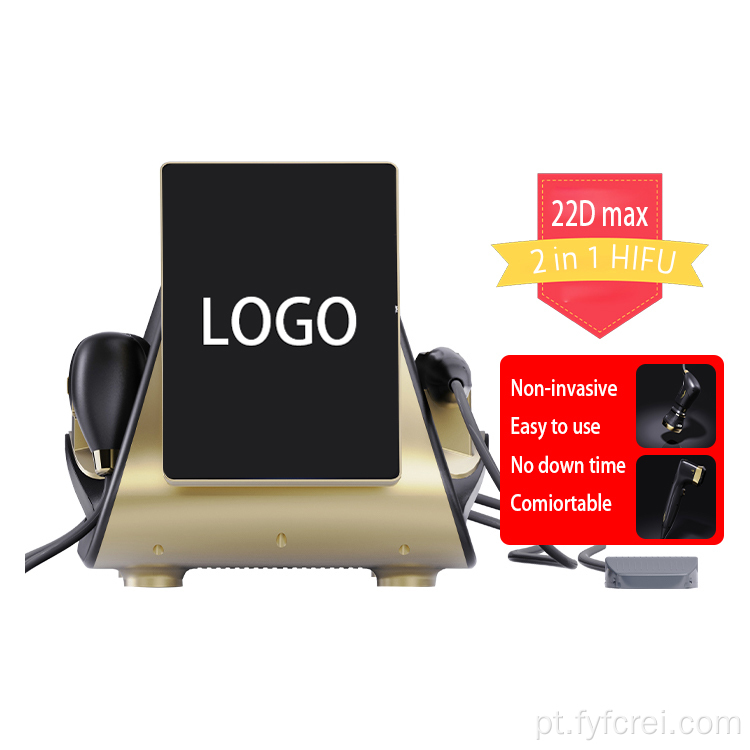 2025 Pro 2 EM 1 Máquina não invasiva de emagrecimento e lifting facial 22D HIFU MAX