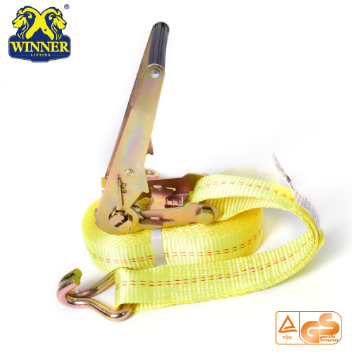 Polyester Truck Load Belt Webbing Ratchet Tie Down Strap