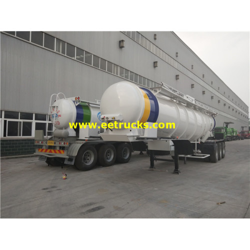 19000L 3 trục H2SO4 Xe tăng phân phối Semi-Trailers