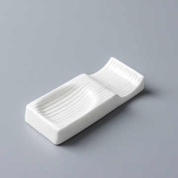 Hot Sale Custom Logo Porcelain Chopstick and Spoon Stand