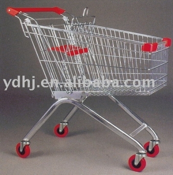 180L European Style Trolley/supermarket shopping cart/trolley
