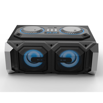 LG-301 Bass Portable Home Speaker with LED Light - 8"x3 45W Party Speaker