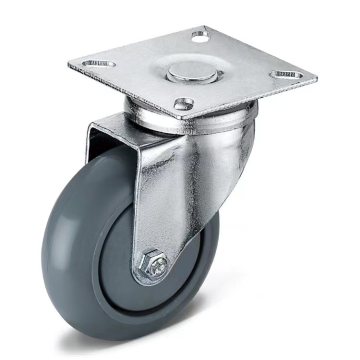 Light Duty Fixed PU caster wheel for handle-cart