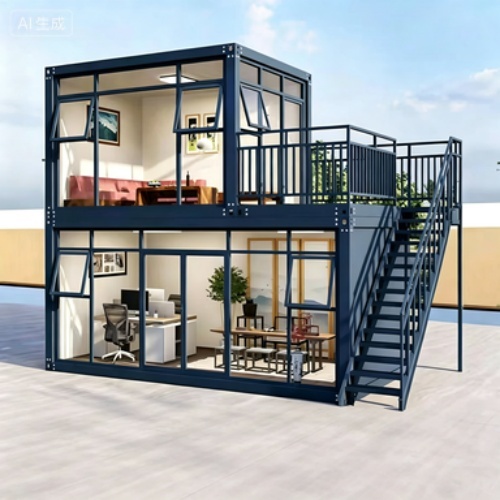 Quick-Setup Folding House Featuring PV-Ready Steel Frame