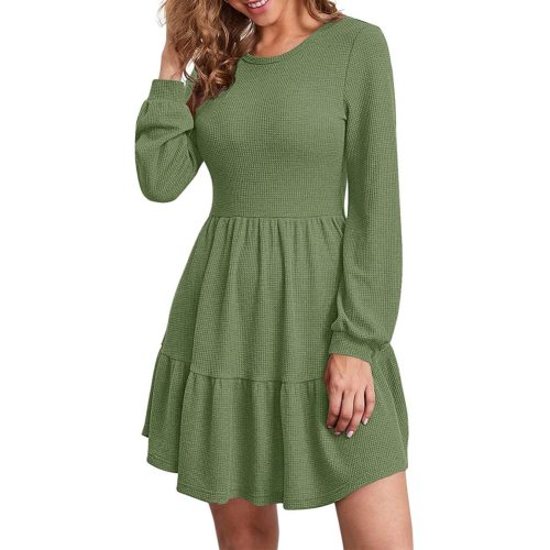 Women's Waffle Shift Tunic Dress