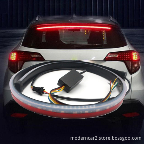 High-Mount Stop Brake Strip Light - RGB Driving Brake Turn Signal Lamp 90cm