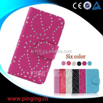 China Supplier Leather Case for Nokia Lumia 208 with Snow Flower Design