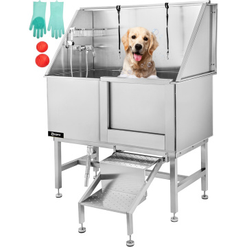 Stainless Steel Dog Grooming Tub for Large Dogs