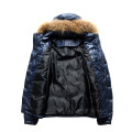 Mens Puffer Jacket with Fur Hood High Quality