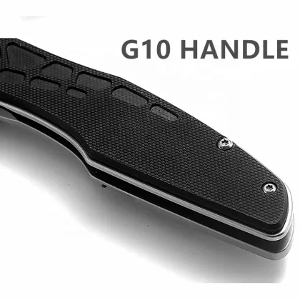 PN-5952 Hiking Camping Fishing Knife - 9Cr18 Stainless Steel Blade G10 Handle EDC Pocket Knife