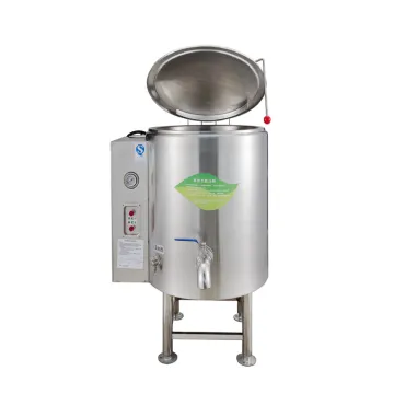 80L Industrial Stainless Steel Electric Soup Kettle Indirect Heating