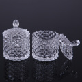 Elegant Diamond Crystal Glass Candy Box Cake Jar