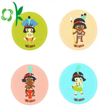Silicone pretty wine glass cool drink coaster sets