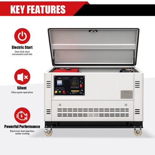 Generador de gasolina AVR silencioso de 25 kW