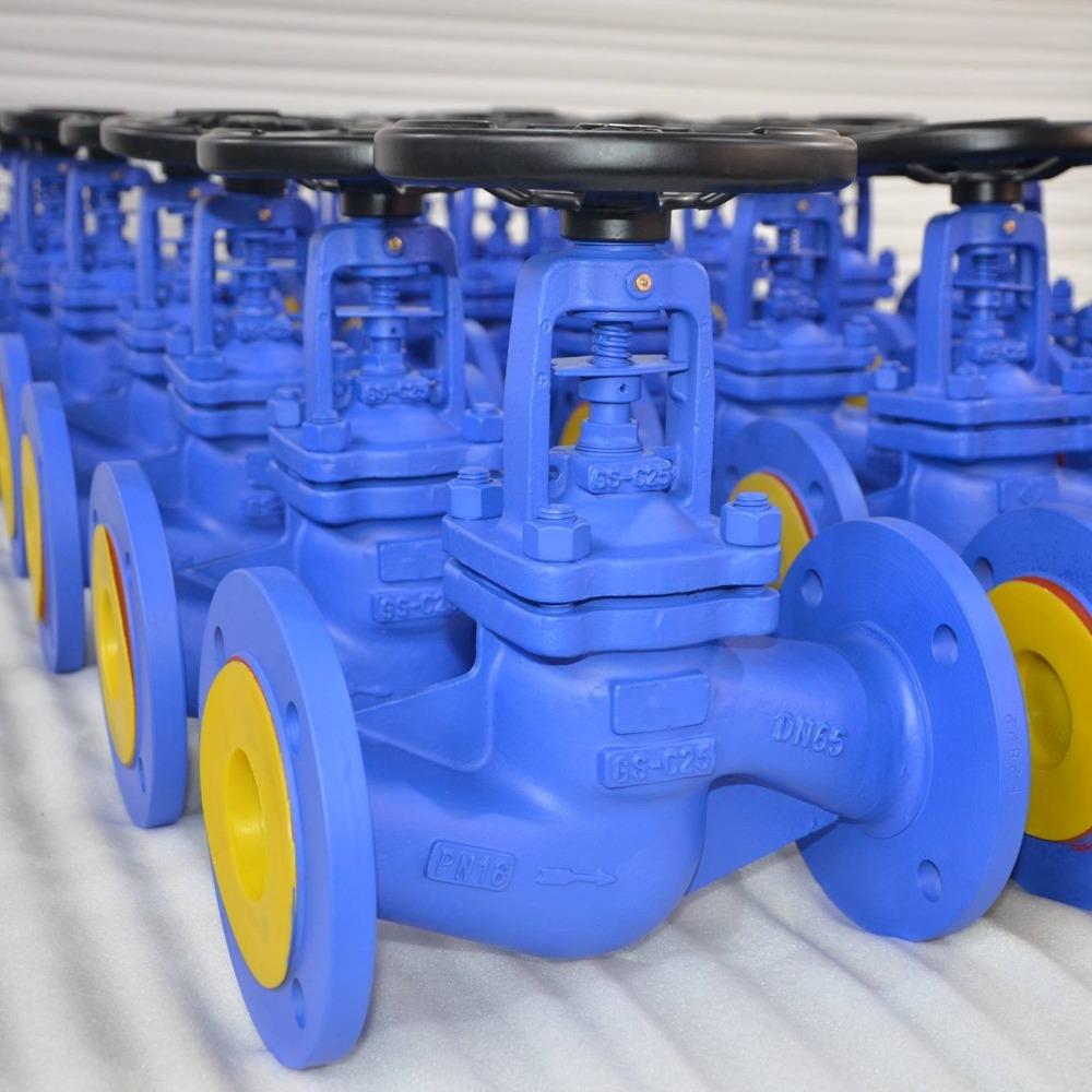 Cast steel DN15-300 bellows sealed globe valve