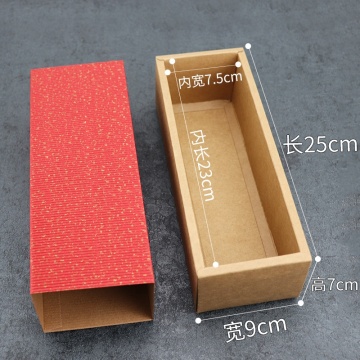 Kraft Drawer Gift Socks Paper Box with Clear Window - Recyclable Packaging 2019FB003