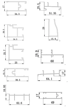 Custom Aluminum Profiles for Colombian Door and Window Construction
