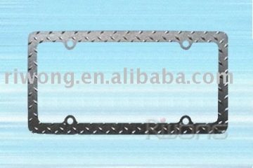 2011 stainless steel license plate frame